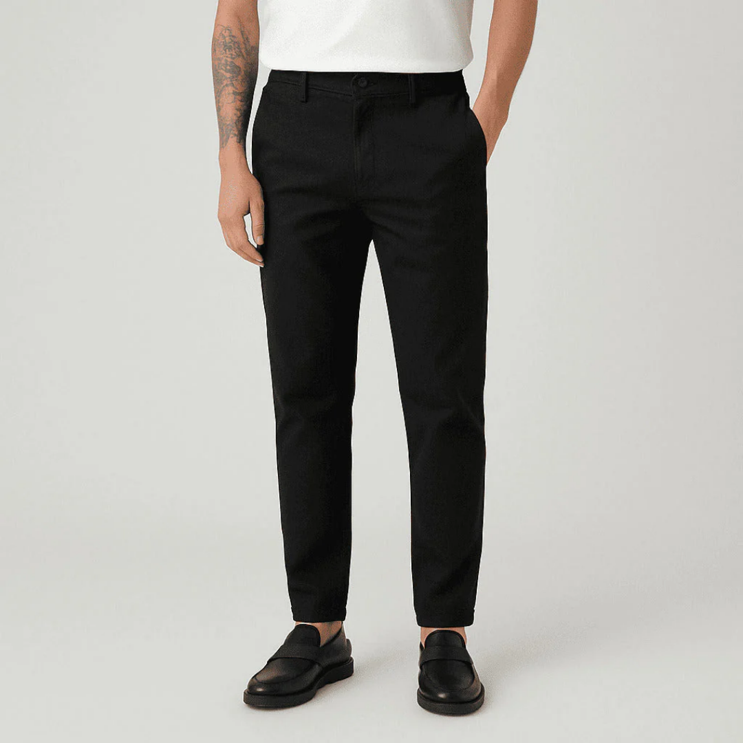 Slim Fit Hose aus Twill
