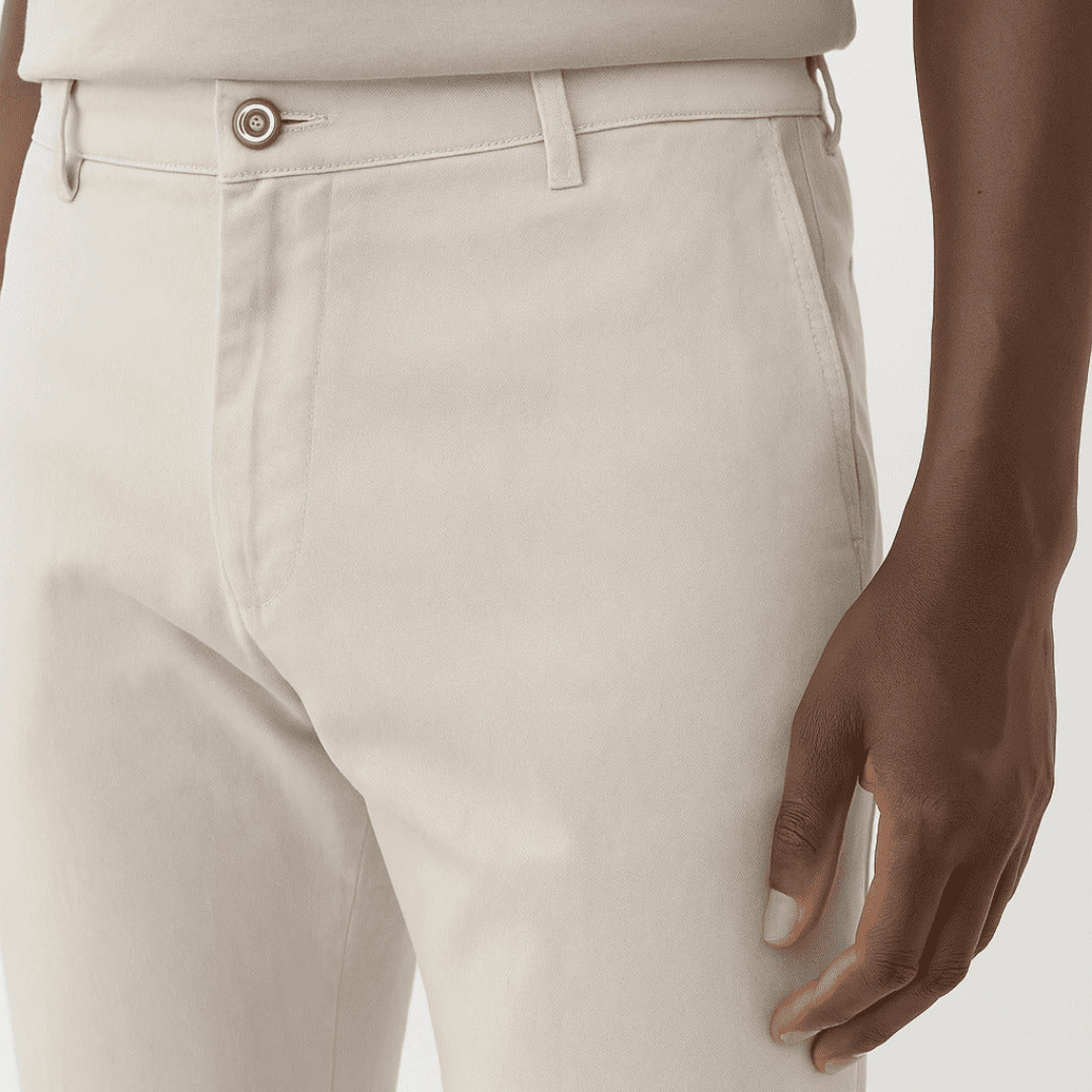 Slim Fit Hose aus Twill