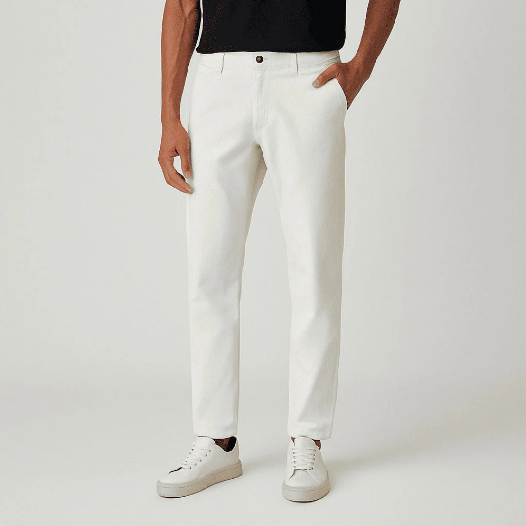Slim Fit Hose aus Twill