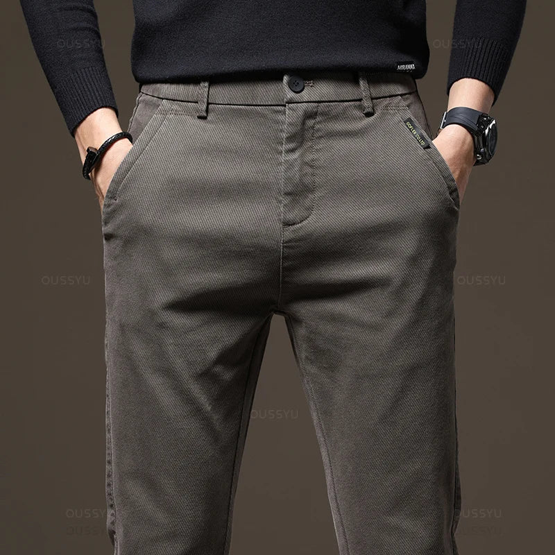 Slim Fit Hose aus Twill