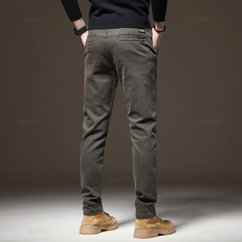 Slim Fit Hose aus Twill