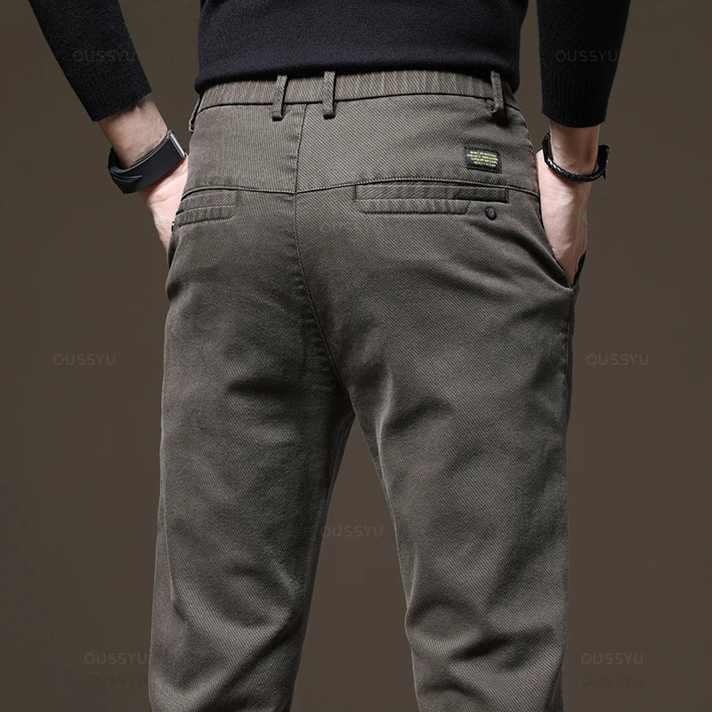 Slim Fit Hose aus Twill