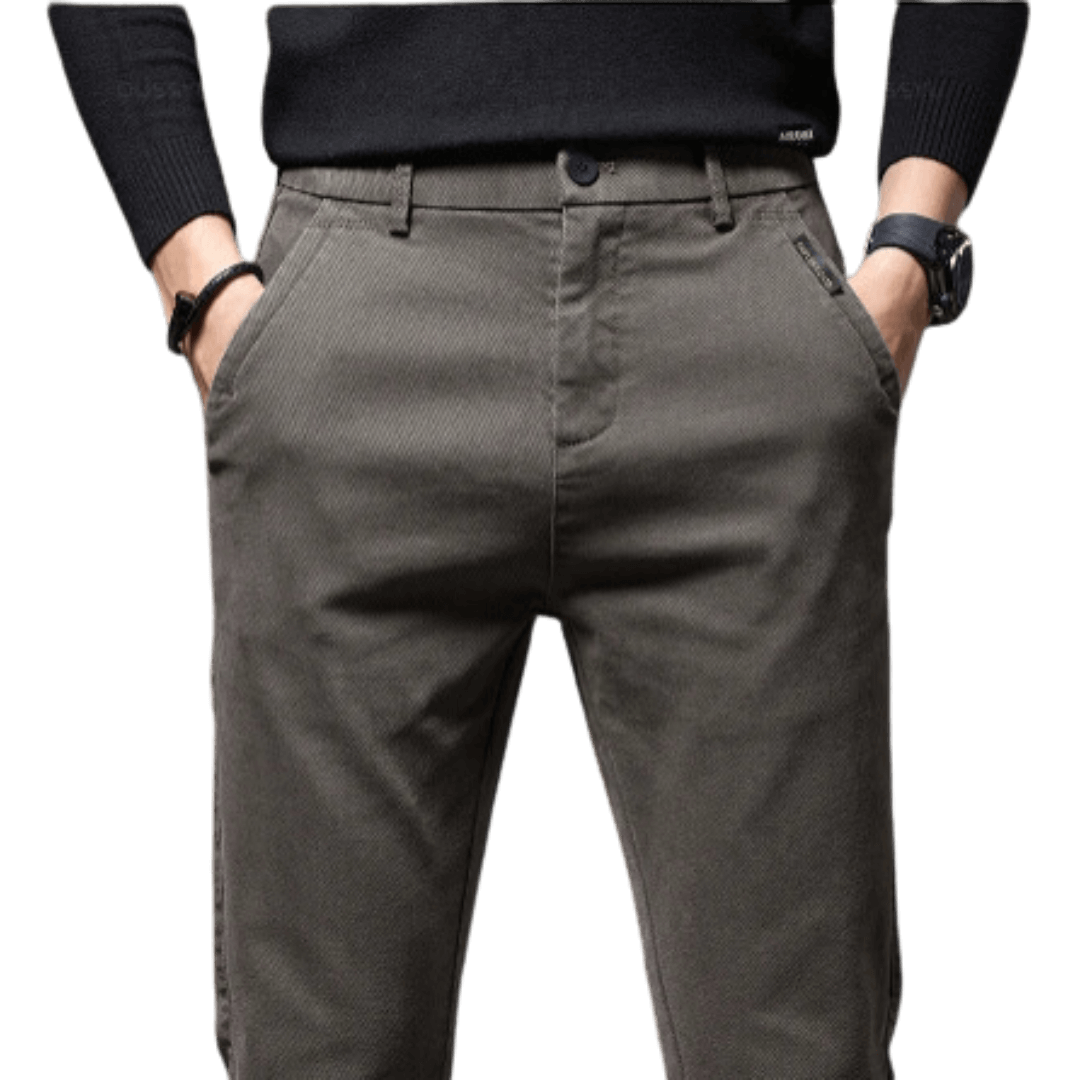 Slim Fit Hose aus Twill