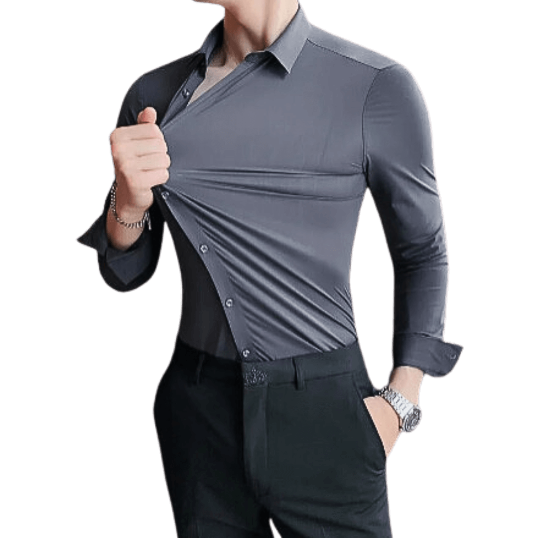Bequemes Slim Fit Stretchhemd