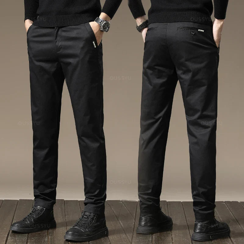 Chinohose mit geradem Bein