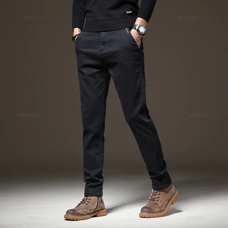 Slim Fit Hose aus Twill
