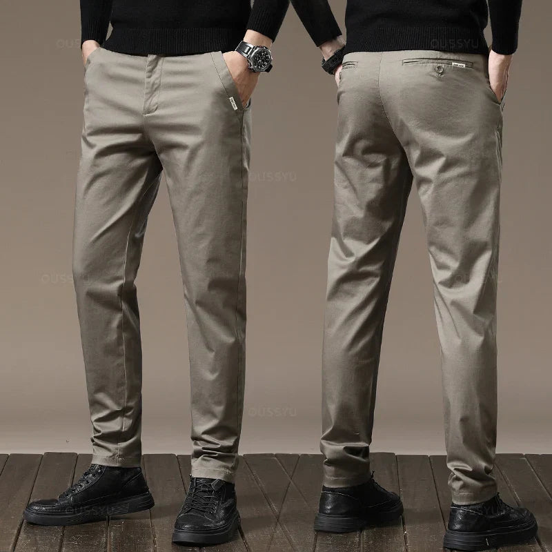 Chinohose mit geradem Bein