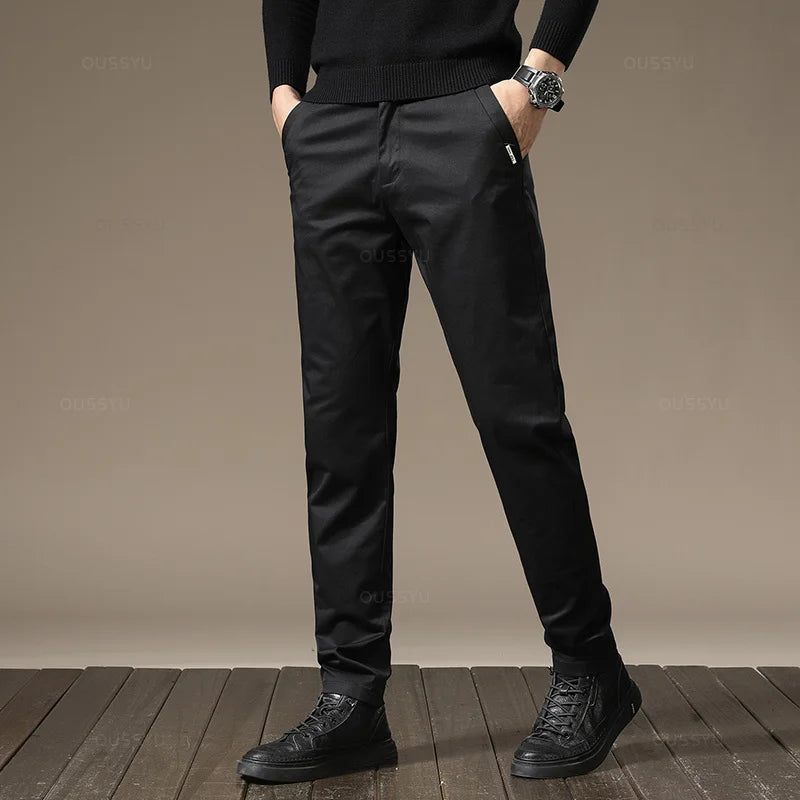 Chinohose mit geradem Bein