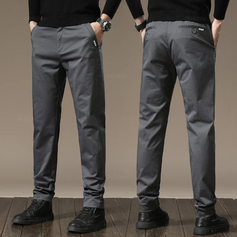 Chinohose mit geradem Bein
